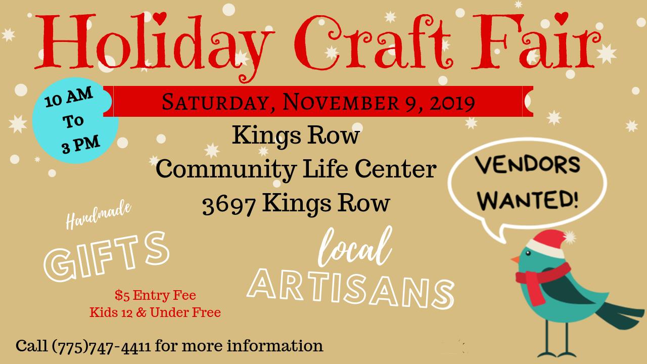 Reno Crafters and Artists Fair Schedule
